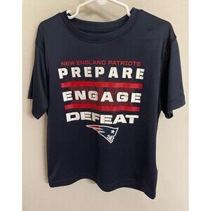 NFL New England Patriots Football Boy Girl Shirt, Size Youth 6-7